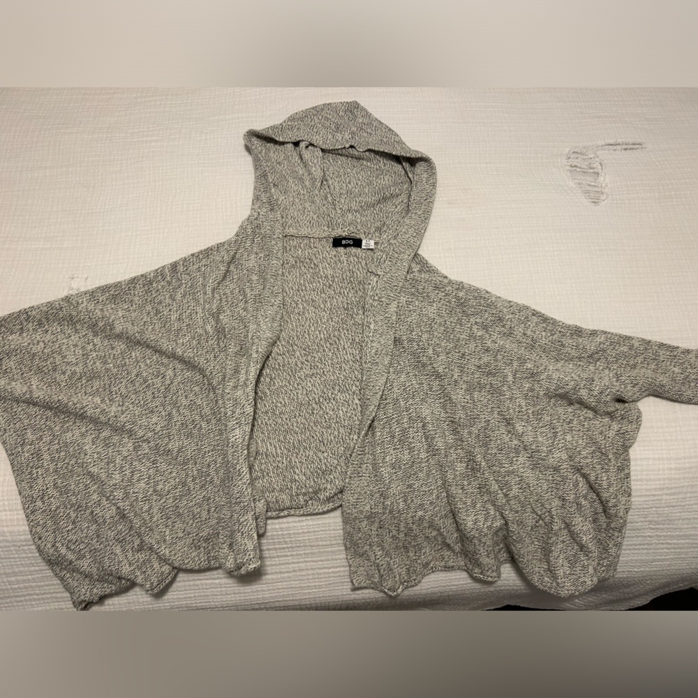 BDG cropped grey hoodie